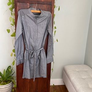 Lark & Wolff silk/cotton shirt dress, size Large
